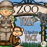 Zoo Field Trip Activity Pack