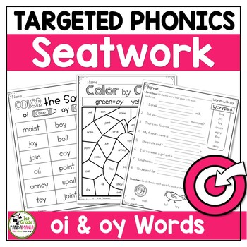 Preview of oy and oi Words Worksheets Phonics Science of Reading Aligned Activities