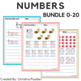 Tracing Numbers 0-20 Bundle