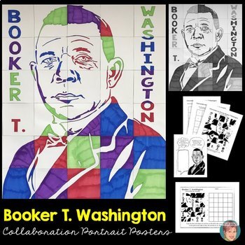 Preview of Booker T. Washington Collaboration Poster | Great for Black History Month