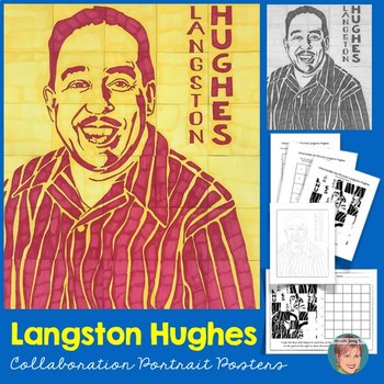 Preview of Langston Hughes Collaboration Poster | Fun National Poetry Month Activity!