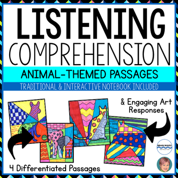 Preview of NONFICTION Art-infused Listening Comprehension Passages [Volume 1: ANIMALS]