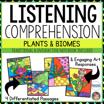 Preview of NONFICTION Art-infused Listening Comprehension Passages [Volume 2: BIOMES]