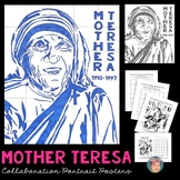 Mother Teresa Collaboration Poster - Nice Women's History 