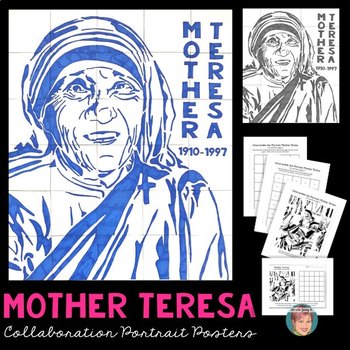 Preview of Mother Teresa Collaboration Poster | Nice Women's History Month Activity!