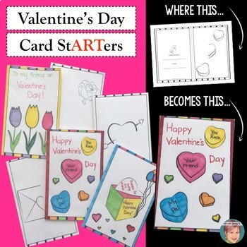 Preview of Valentine's Day Card stARTers | Creative Do-It-Yourself Valentine's Day Craft