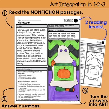 reading comprehension passages questions 2nd grade incl