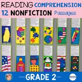 2nd Grade Reading Comprehension Passages incl. Penguins & 