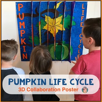Preview of Pumpkin Life Cycle 3D Agamograph Collaboration Poster | Fun Fall Craft!