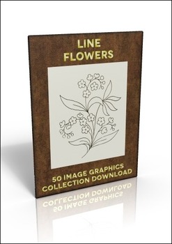 Preview of 50 Out of copyright outline flowers to use for anything you like!