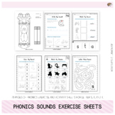 50+ Phonics Exercise Sheets (s,a,t)