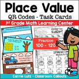 Place Value 100 to 120 – QR Code Task Cards and Worksheets