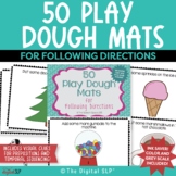 50 Play Dough Mats for Following Directions - Color & Gray Scale