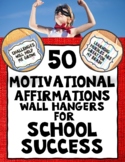 50 Positive Affirmations Art Activity for Academic Motivat