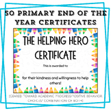 50 Primary Themed End of the Year Student Certificates