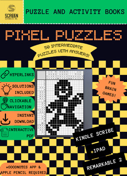 Preview of 50  Puzzles| Nonogram | Pixel Puzzle For Kindle Scribe, Remarkable2, Ipad