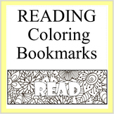 50 Reading Coloring Bookmarks -Color your Own Bookmarks