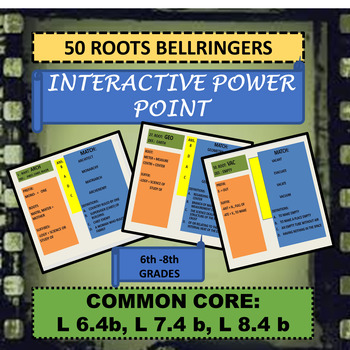 Preview of 50 ROOTS BELLRINGERS INTERACTIVE POWER POINT