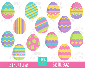 50% SALE EASTER EGGS CLIPART, EASTER CLIP ART, SPRING by ...