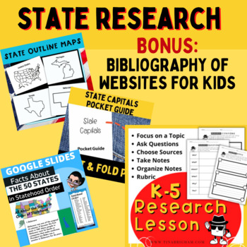 Preview of 50 STATES RESEARCH Bundle