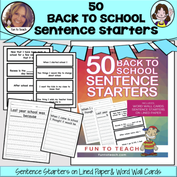 50 Back to School Sentence Starters