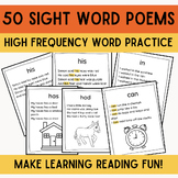 50 Printable Sight Word Poems | High Frequency Word Readin