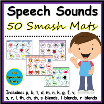 Preview of 50 Speech Sound Smash Mats