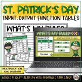 St. Patrick's Day Input Output Multiplication and Division