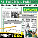 St. Patrick's Day Parades March Nonfiction Reading Passage