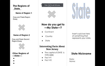 Preview of 50 State Brochure Unit Project BUNDLE -Modified - Research - Rubric - RACE Essay