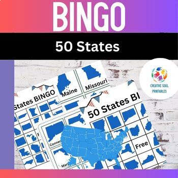 Preview of 50 States BINGO