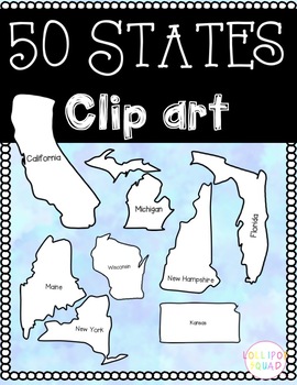 Preview of 50 States Clip art