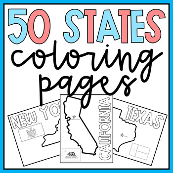 Preview of 50 States Coloring Pages