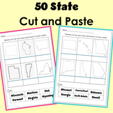 50 States Cut and Paste Activity Matching