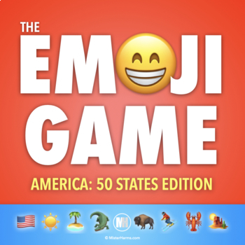 Preview of 50 States: Emoji Pictionary Guessing Game | United States of America