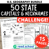 50 States Geography: Capitals, Nicknames & Abbreviations W
