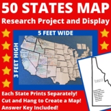 50 States Map Research Project and Display
