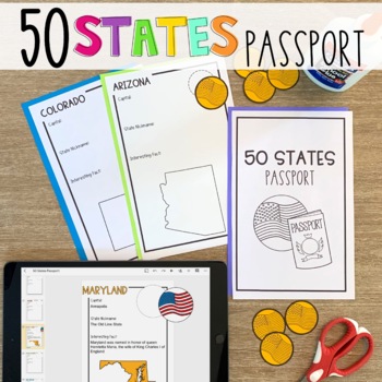 DIY 50 State Passportswith FREE Printable » Walking in High Cotton