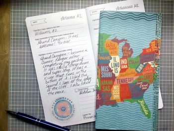 Preview of 50 States Pretend Passport - Fits Reg. Midori Travel Notebook