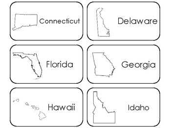 50 State Animals Laminated Flashcards Preschool thru 4th grade geography flashc 