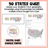 50 States Quiz: Google Forms!