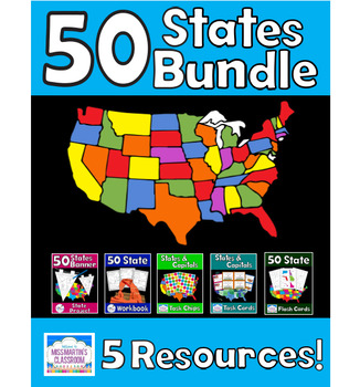 Preview of States and Capitals Resources Bundle - 5 Resources!