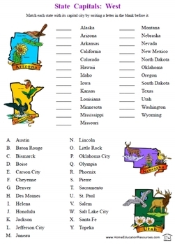 50 States Worksheets -- puzzles & more by Fran Lafferty | TpT