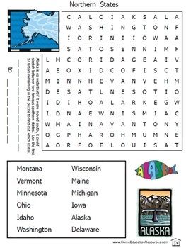 50 States Worksheets -- puzzles & more by Fran Lafferty | TpT
