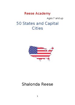 Preview of 50 States and Capitals