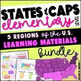 50 States and Capitals Learning Materials by Regions of th