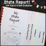 50 States and Capitols State Report Template Summer School