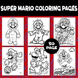 50 Super Mario Coloring Pages With Beautiful Pattern