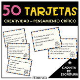 50 TARJETAS DE ESCRITURA CREATIVA + PORTADA LAPBOOK + CHECKLIST