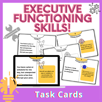 Preview of Task Cards for Executive Functioning Skills!